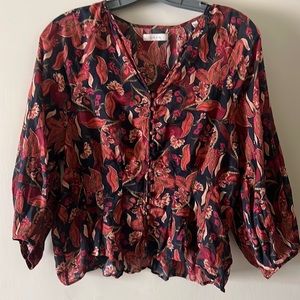 Doen Floral Button Blouse
